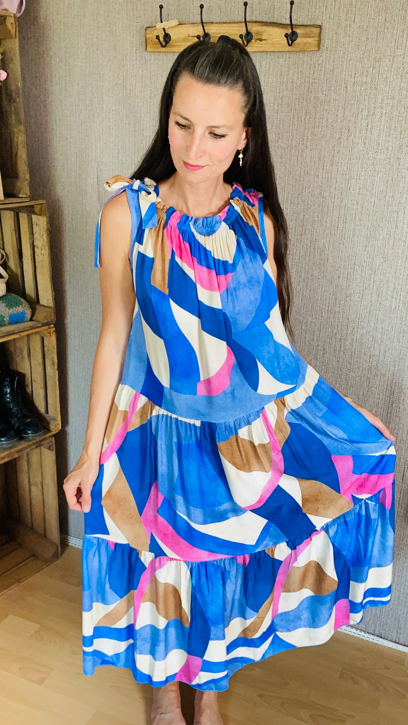 Kleid Venedig in blau Niederbayern herzblut Shop