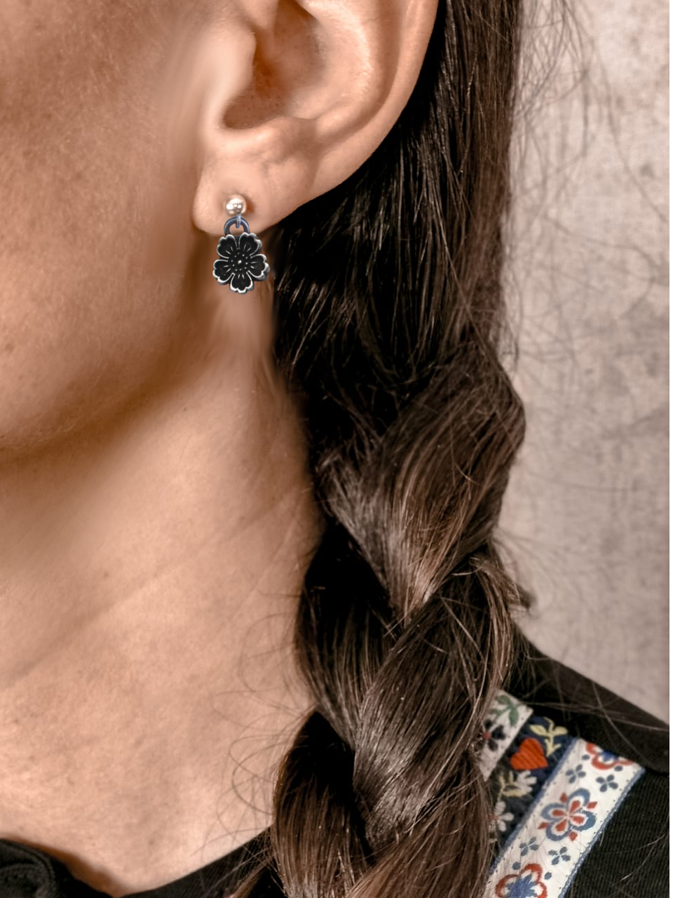 Trachtenschmuck Ohrringe mit Herz 