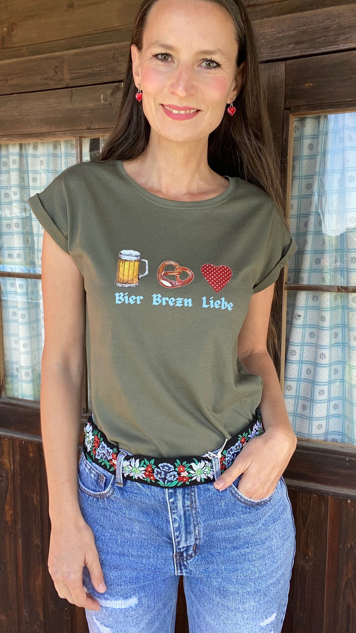 Shirt Beer Brezn Love in olive