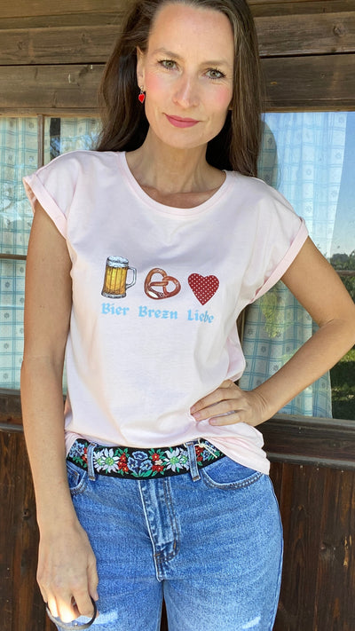 Shirt Beer Brezn Love in pink