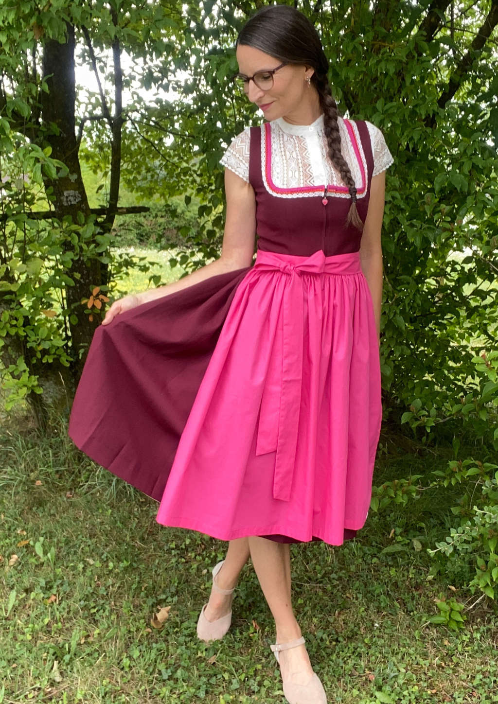 Dirndl "Burgundi"
