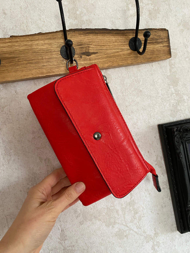 kleine Tasche in rot Mode aus Niederbayern mein herzblut 