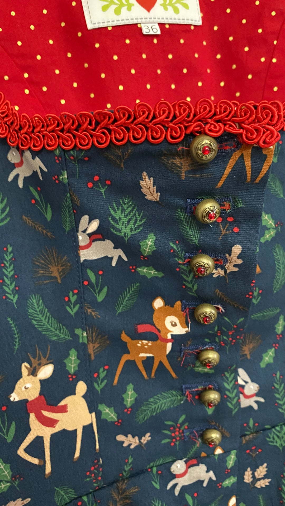 Dirndl fawn Christmas