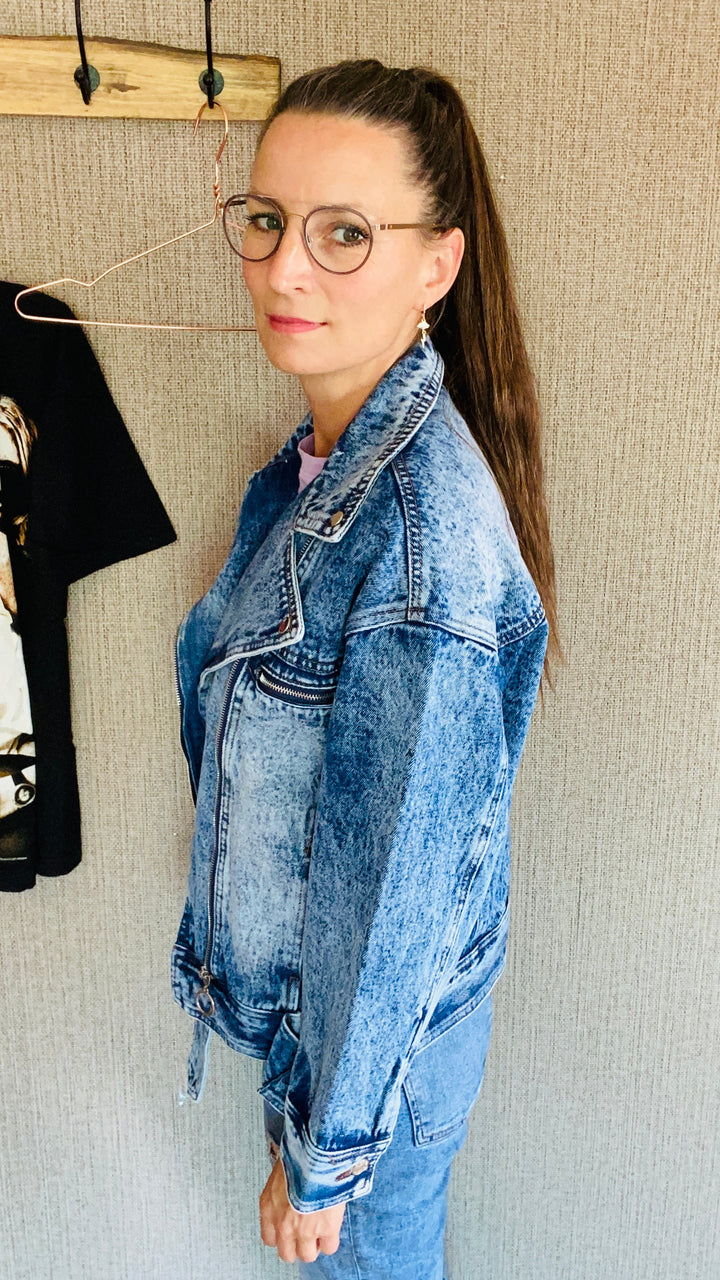 Jeans Jacke stone washed