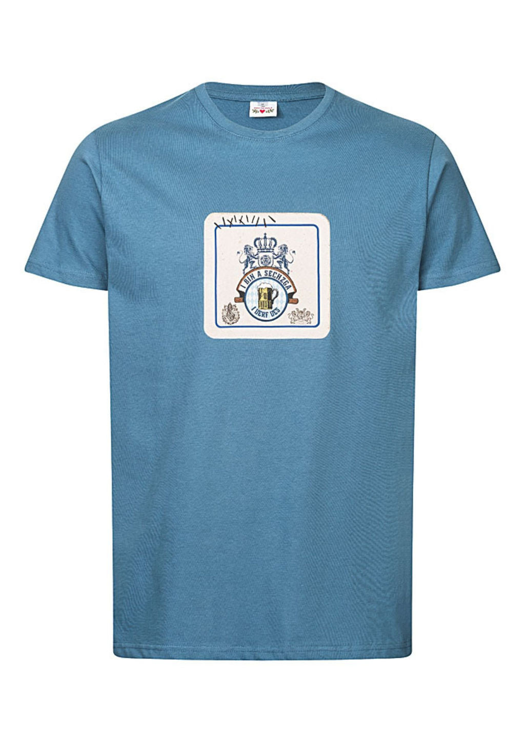 Volksfest Shirt bayrisch i derf des Shirt zur Lederhose Bierdeckel