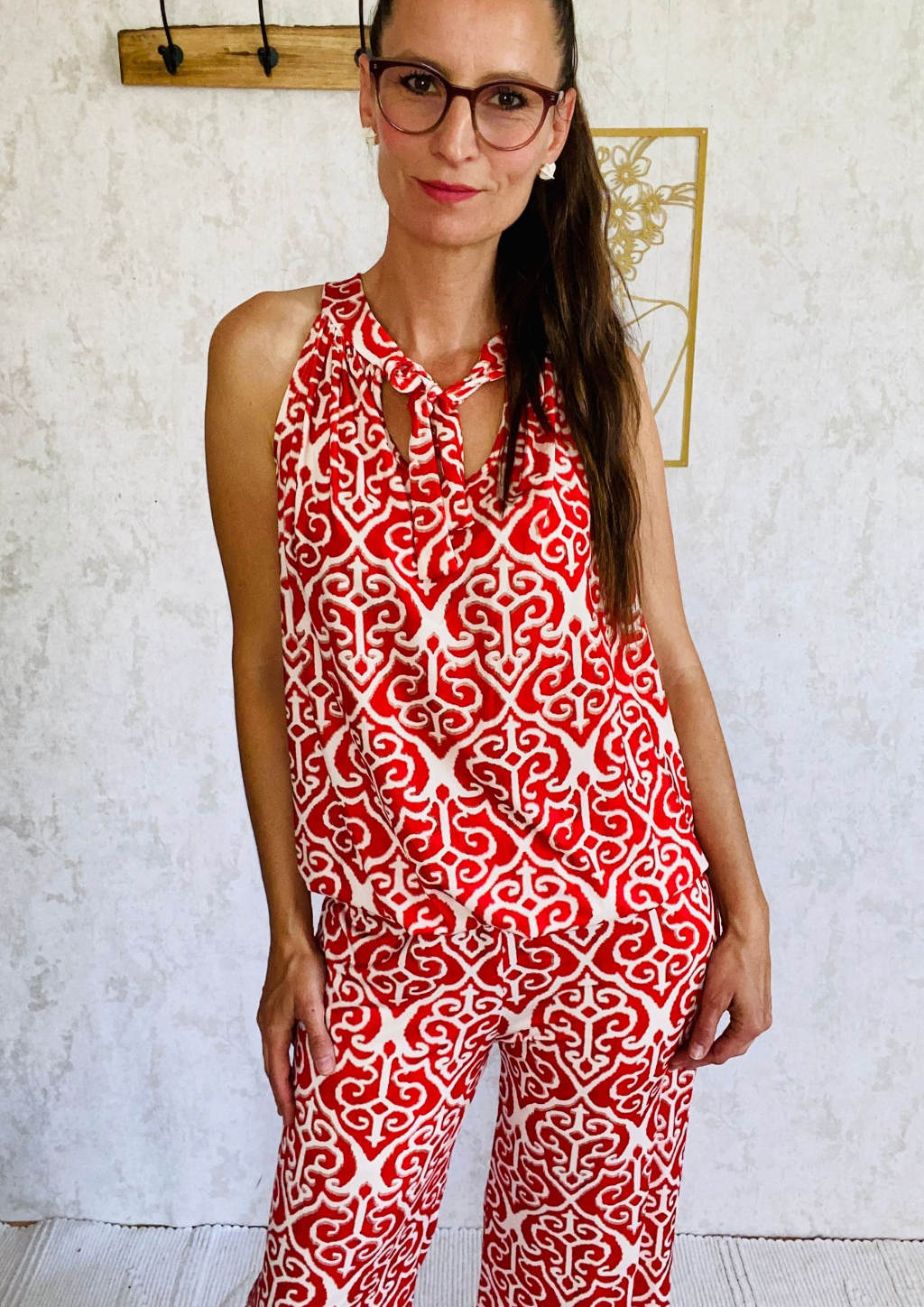 Boho Outfi in rot