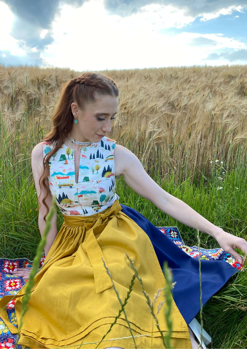 Retro Dirndl "camper"