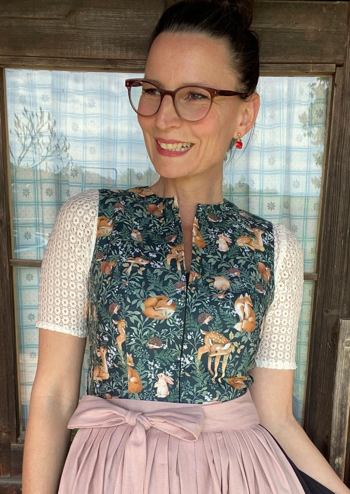 Retro vintage Dirndl hochgeschlossen Stil mein herzblut Shop