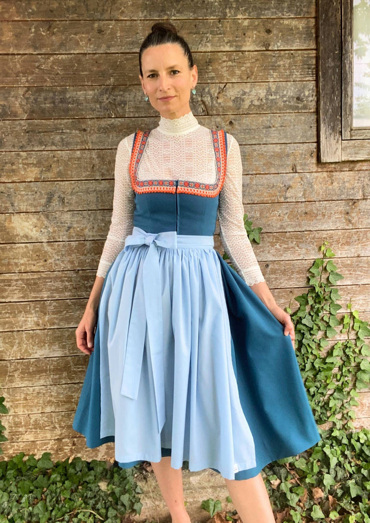 Retro Dirndl in Petrol