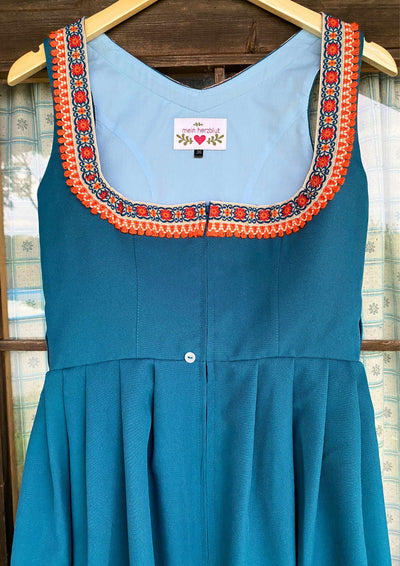 Dirndl Petrol orange