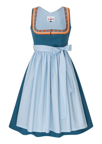 Retro Borte orange Dirndl 