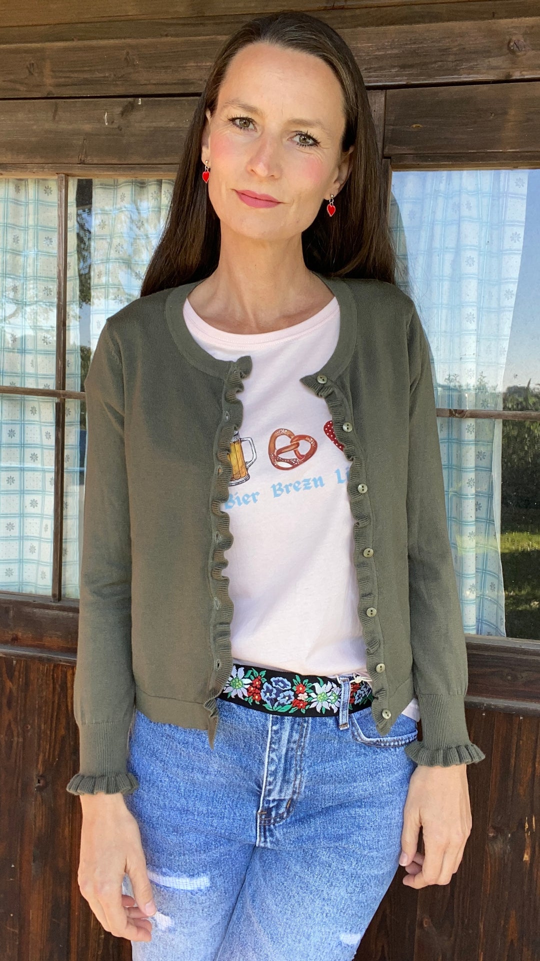 Strickjacke im Trachtenstil von mein herzblut shop