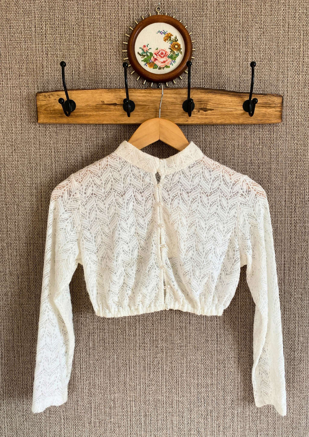 Dirndlbluse Jasmin mit Stehkragen