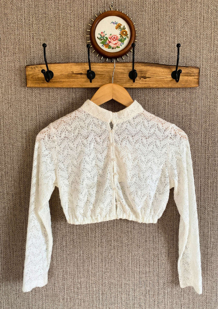Dirndlbluse Jasmin mit Stehkragen