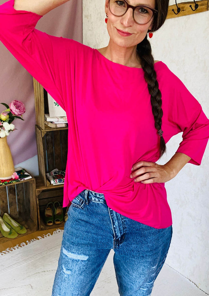 Oversize Shirt edel in pink