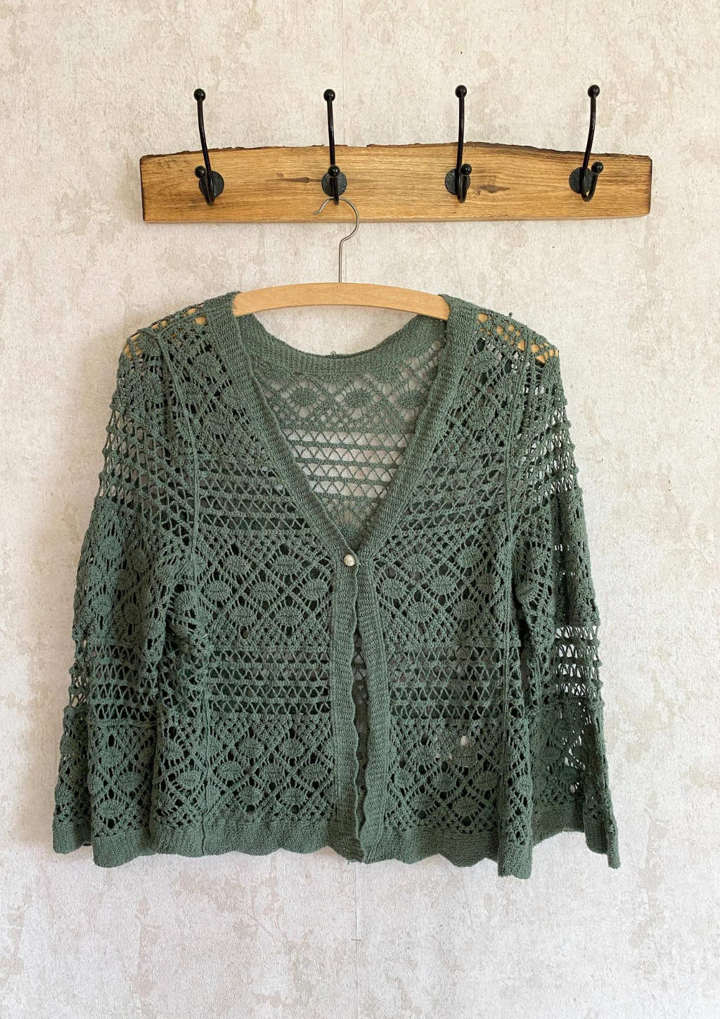 Häkel-Cardigan bunte Farben – mein herzblut