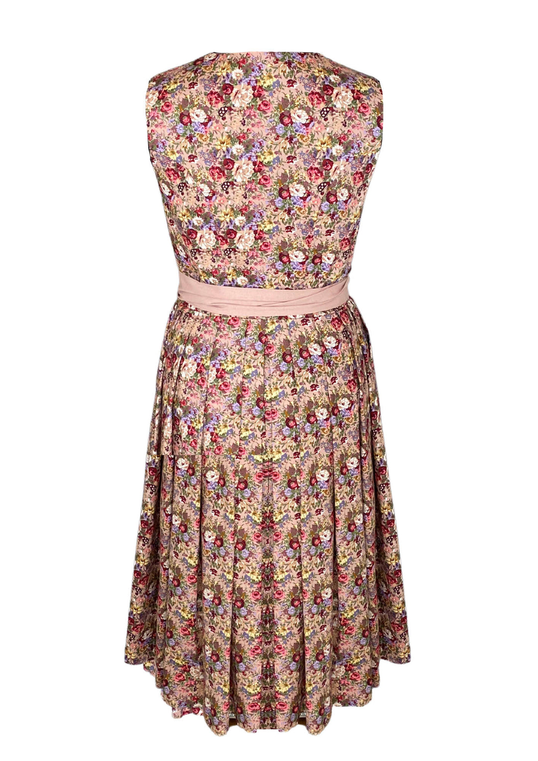 Hochgeschlossenes Dirndl mit Blumen Muster