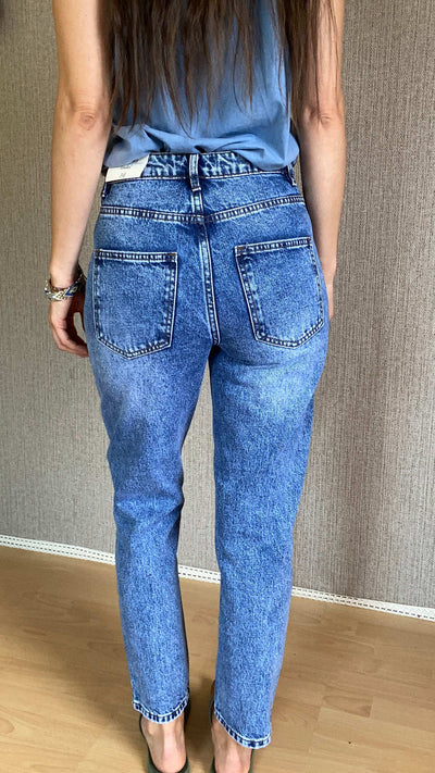 Jeans mit Taschen in blau wie früher 1980