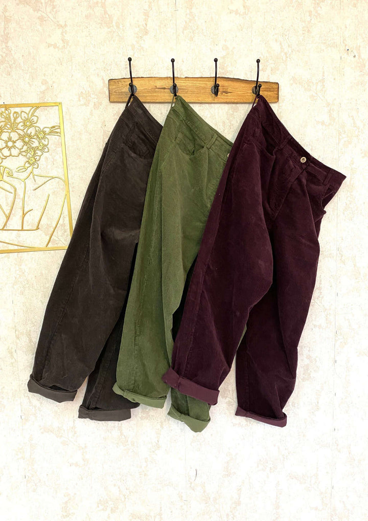 Vintage Stil Kordhose retro Look