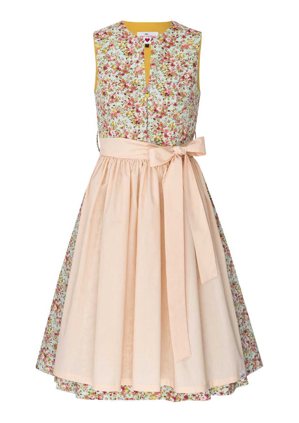Dirndl romantisch mit rosa Schürze