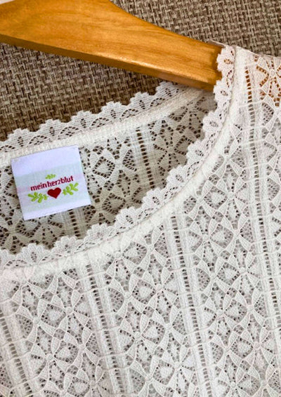 Rundhals Dirndlbluse