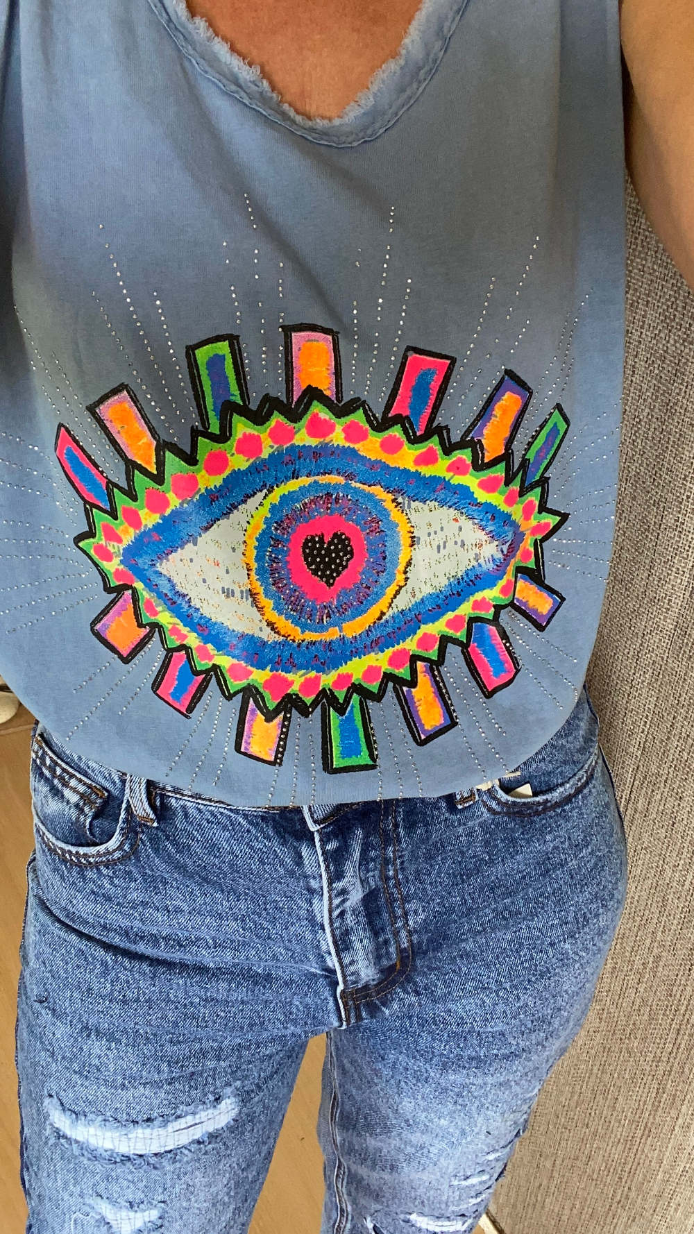 Damen Shirt "Auge" herzblut Shop Niederbayern 
