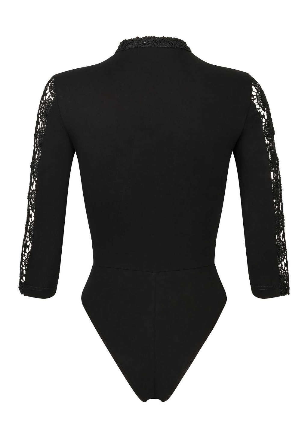 Rueckseite Dirndl Body schwarz aus Jersey herzblut Shop