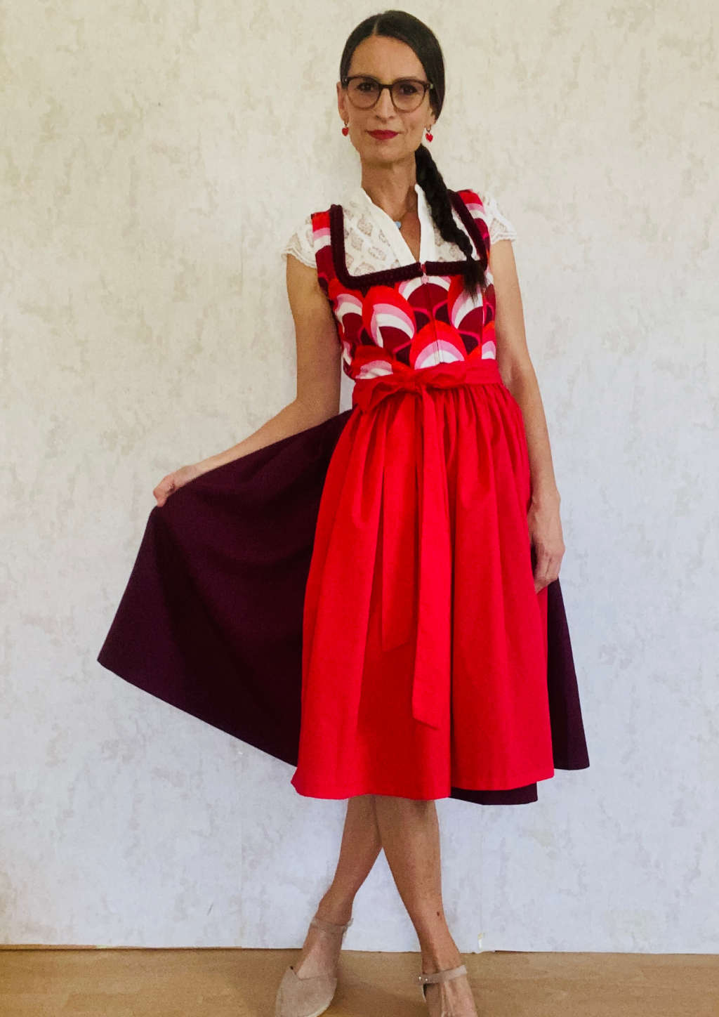 Dirndl "rote Liebe"