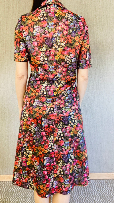 2-piece blouse and skirt flower meadow