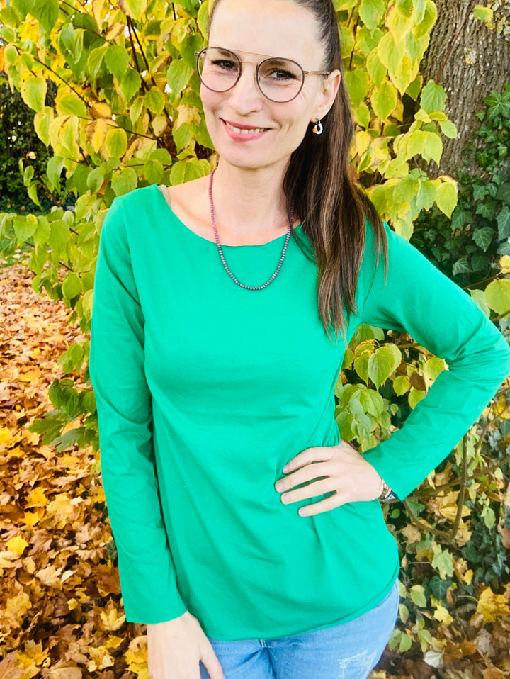 Weiches Shirt mit langen Ärmeln aus Jersey Basic 