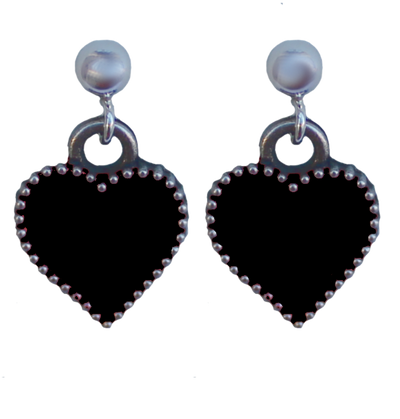 Heart earrings in many colors