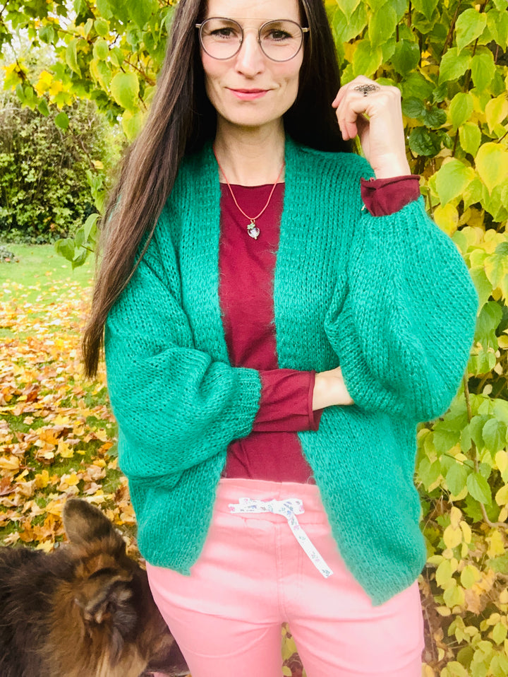 Strickjacke grün
