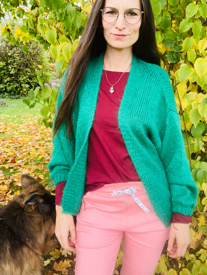 Strickjacke grün
