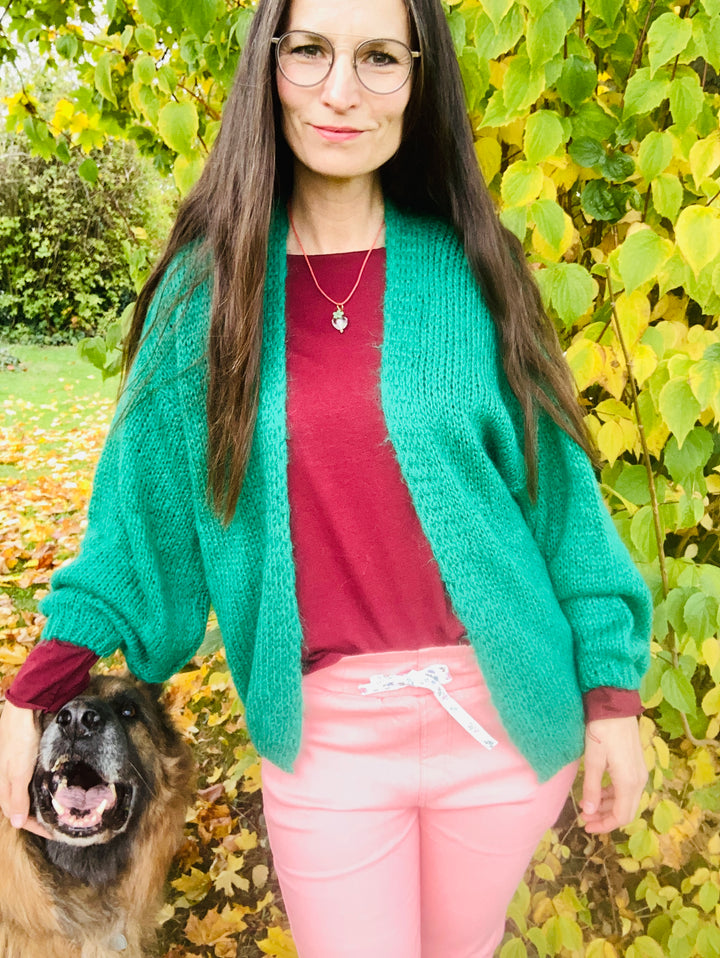 Strickjacke grün