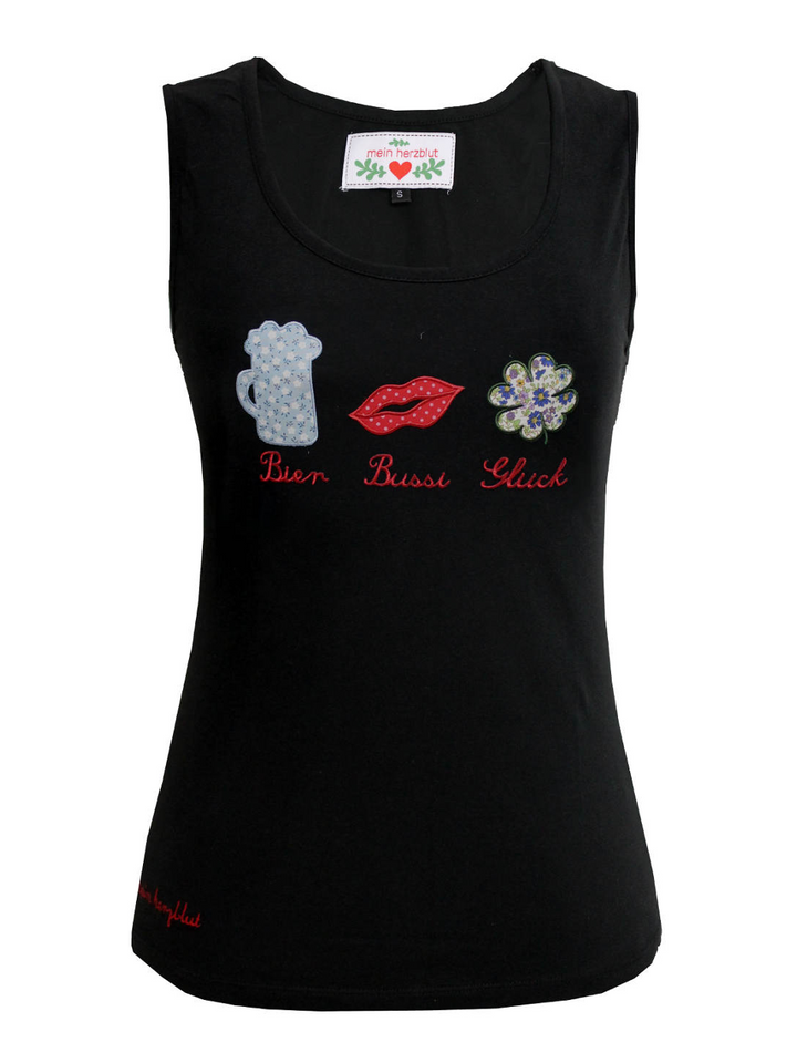 Tank top beer kisses luck 🍻😘🍀
