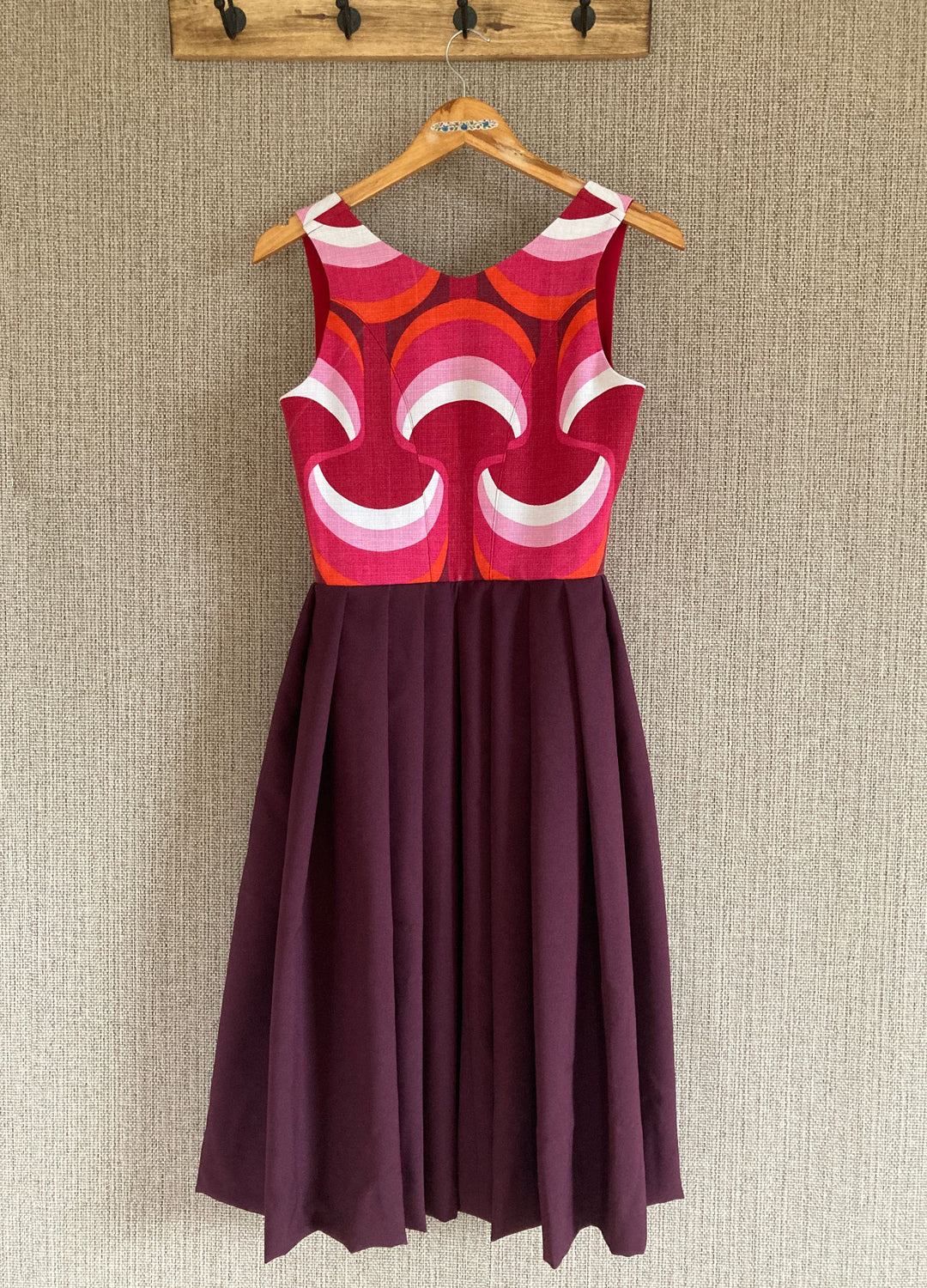 Rückseite des Dirndls upcycling