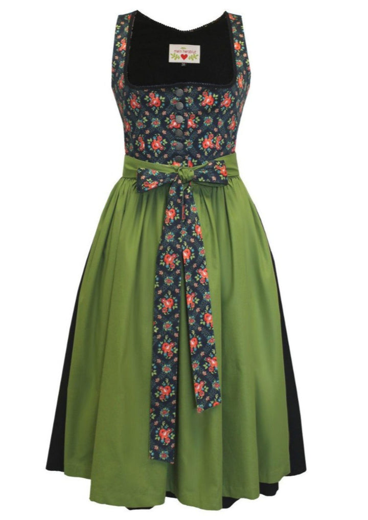 Folklore Dirndl in schwarz 