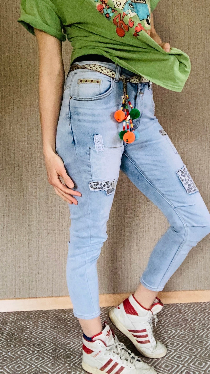 Jeans used style Ibiza with belt