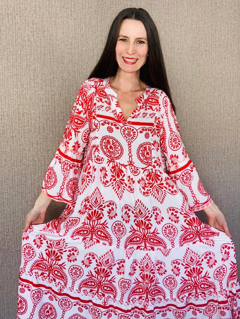 Langes Sommerkleid ausgefallenes Kleid Christina Kronawitter