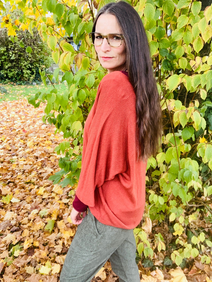 Retro Pullover weiter Schnitt Oversize 