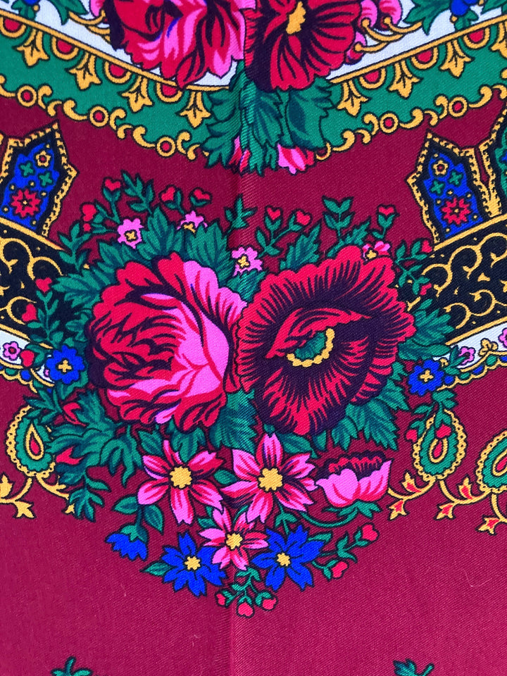 Retro Rosen Tuch Folklore im Oma Stil 