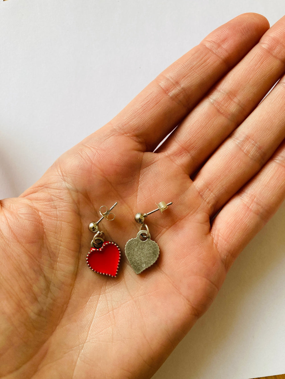 Rote Ohrringe Trachtenschmuck